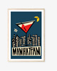 plakaty PLAKAT drink  Manhattan grafika do baru kuchni