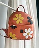 plecaki Plecak damski HIPPIE FLOWERS [POMARAŃCZ]