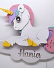 lampy do pokoju dziecka Oryginalna personalizowana lampka JEDNOROŻEC UNICORN z imieniem