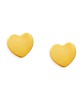 kolczyki - inne Pozłacane kolczyki - Puchate błyszczące serca