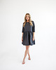 sukienki mini damskie Lniana Sukienka DAISY CHARCOAL