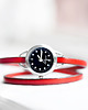 bransoletki - inne Summer simple  -zegarek -red