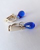 klipsy Kobaltowa kropelka. Klipsiki urocze. Dla tych co nie lubią....