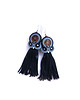 kolczyki soutache Beti S - kolczyki etno, srebro