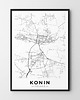 plakaty Plakat Mapa Konin