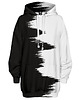 bluza z kapturem damska Bluza Oversize Tunika DR.CROW Scratch