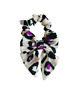gumki do włosów Scrunchie do włosów, gumka do włosów z KOKARDĄ Panterkowy pop