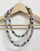 naszyjniki - inne Naszyjnik dzianinowy boho handmade bawełna