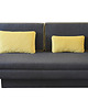 sofy i szezlongi Sofa Mr. m grafitowa/żółta z funkcją spania