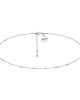 chokery Srebrny choker łańcuszkowy