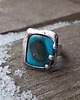 pierścionki - różne Chryzokola z azurytem - pierścionek regulowany
