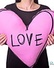 poduszki z grafiką Poduszka Serce Rysunkowe Love Duże