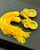 kolczyki soutache Żółte kolczyki sutasz Yellow Tassels