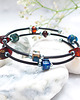 bransoletki z kamieni naturalnych LAPIS AMBER  bransoletka  z bursztynami i lapisem lazuli