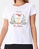 t-shirt damskie Koszulka  z nadrukiem Christmas Lama