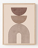 plakaty Plakat modern, beżowa tęcza, modern, boho plakat