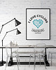 plakaty Plakat. I love cycling