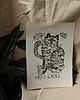 grafiki i ilustracje Grafika tygrys linoryt / grafika na ścianę