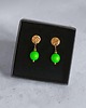 kolczyki swarovski Swarovski neon pearls : neon green : drobne sztyfty