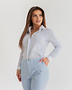 bluzki z długim rękawem damskie Slim womens shirt white ginny