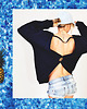bluza bez kaptura damska Show'em Sweatshirt Navy