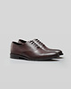 buty męskie Burgundowe buty oxfordy skórzane p002