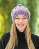 czapki damskie SMILE Bubble Gum WEŁNA 15%