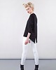 bluzki - inne Bluza - frak basic czarny