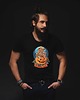 t-shirty męskie Koszulka organiczna  Teddy Bear on the pumpkin