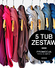szale damskie promocyjny zestaw 5 TUB wybierz KOLORY