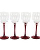 szklanki i kieliszki Komplet kieliszków do wina, duński design, lata 70, produkcja: Dania
