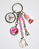 breloki Breloczek - Sarenka, pelargonia, księżyc, fiolka