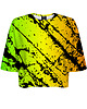 t-shirt damskie DR.CROW T-shirt Krótki CROP Marble Gradient