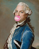 obrazy Man with bubble gum  - dekoracja ścienna