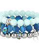 bransoletki z kamieni naturalnych Plava - mint,blue & silver L214