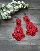 kolczyki soutache Red Lady- kolczyki soutache