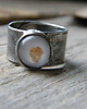 pierścionki srebrne Roman Ancient Ring ;) złota plamka