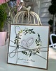 kartki scrapbooking Stylowa kartka ślubna z kopertą