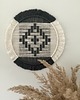 makramy Geometryczna makrama Aztec grafit