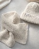 czapki damskie Wełniany zestaw czapka szalik Boucle alpaka wełna handmade ręcznie robiona