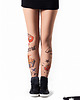 legginsy Legginsy cieliste z tatuażem Comics