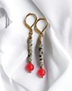 kolczyki z kamieniami Kolczyki : red currant collection