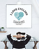 plakaty Plakat. I love cycling