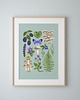 plakaty Plakat "Runo Leśne" miętowe tło 30x40cm