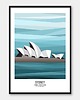plakaty Plakat Sydney - z serii CITY