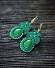 kolczyki soutache Zielone  kolczyki soutache