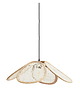 lampy wiszące Lampa boho bambus i len 57cm