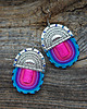 kolczyki soutache Etniczne i kolorowe kolczyki soutache