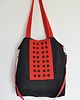 torby XXL Torba hobo XXL - czerń, czerwień