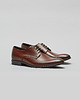 buty męskie Brązowe buty derby skórzane p004